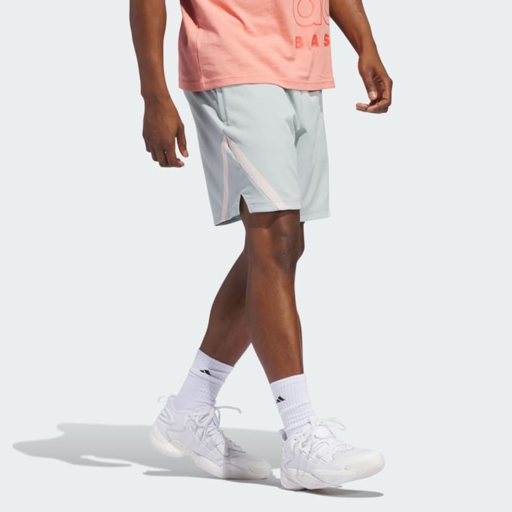 adidas Men's Light Gray Athletic Shorts
